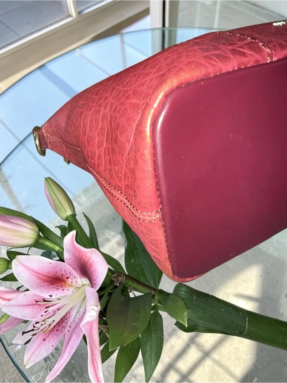 Ted Baker Olmia in OxBlood Crossbod Tote- Like New - Picture 12 of 13